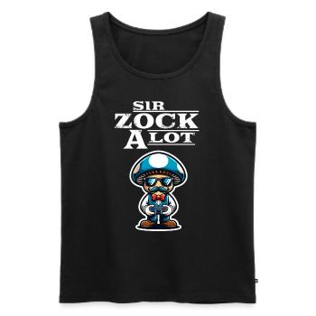 Fun Gamer Gaming - Men's Premium Organic Tank Top - black - Front - AI Model Male 178 light (178cm)