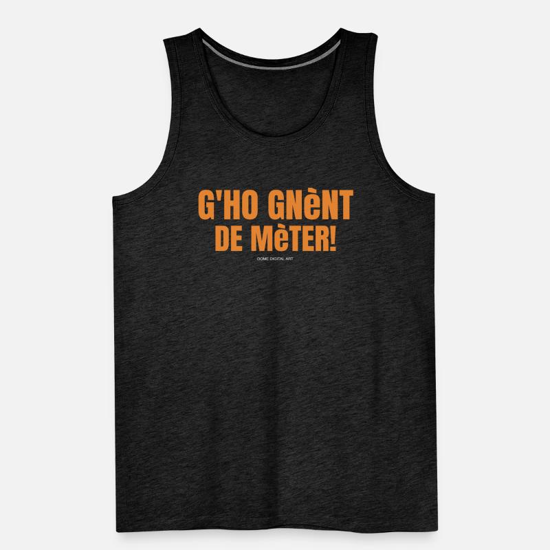 Brescian dialect Epic beautiful funny phrases Men's Premium Organic Tank Top