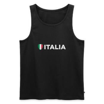 National Flag Of Italy - Men's Premium Organic Tank Top - black - Front - Michal (187cm)