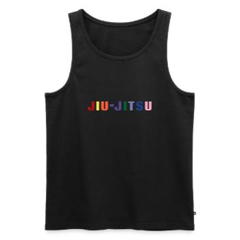 Jiu-Jitsu Pride brésilien BJJ - Débardeur bio Premium Homme - noir - Devant - AI Model Male 178 light (178cm)