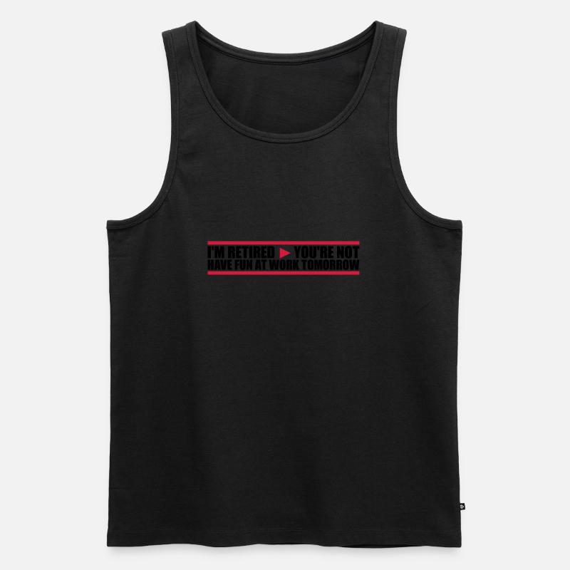 have fun at work - Männer Premium Bio Tank Top - Schwarz