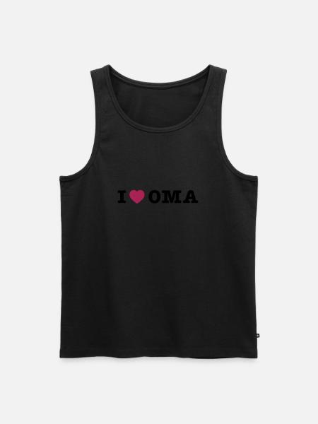 mp_i_love_oma - Men's Premium Organic Tank Top - black