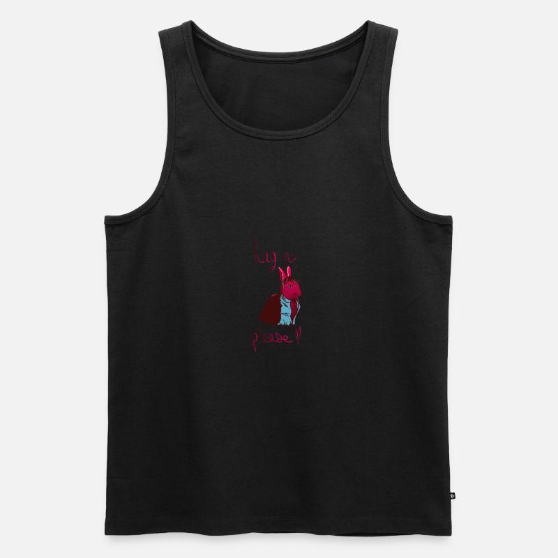 hug me - Männer Premium Bio Tank Top - Schwarz