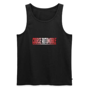 COURSE AUTOMOBILE CADEAU SPORT SUISSE - Débardeur bio Premium Homme - noir - Devant - Michal (187cm)