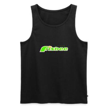 ultimate frisbee green - Männer Premium Bio Tank Top - Schwarz - Vorne - Michal (187cm)