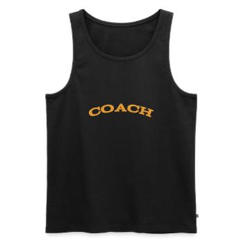 Coach - The best Coach - Der beste Trainer - Débardeur bio Premium Homme - noir - Devant - AI Model Male 178 light (178cm)