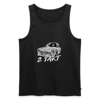  601 Weiss - Männer Premium Bio Tank Top - Schwarz - Vorne - Michal (187cm)