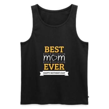 Best Mom Ever - Men's Premium Organic Tank Top - black - Front - AI Model Male 178 light (178cm)