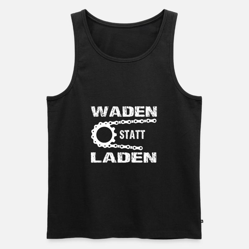 Fahrrad - Männer Premium Bio Tank Top - Schwarz