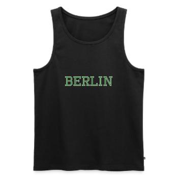 Berlin Stadt Geschenk Souvenier - Männer Premium Bio Tank Top - Schwarz - Vorne - AI Model Male 178 light (178cm)