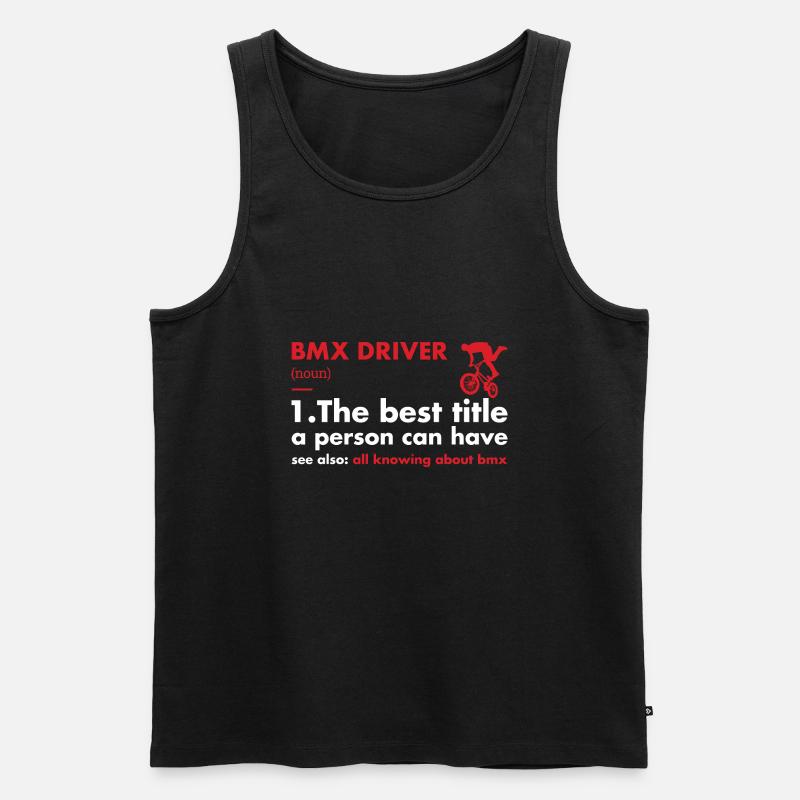Sport Driver Definition BMX - Männer Premium Bio Tank Top - Schwarz