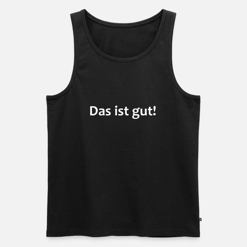 gut - Männer Premium Bio Tank Top - Schwarz