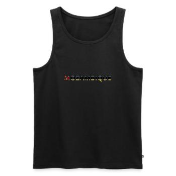 Drapeau mozamnique - Débardeur bio Premium Homme - noir - Devant - Michal (187cm)