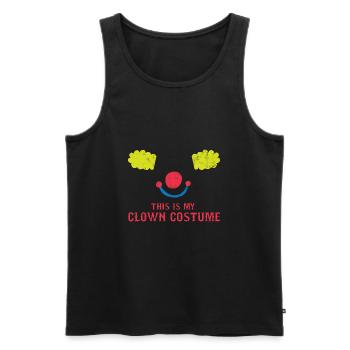 Clown: This Is My Clown Costume - Gift - Men's Premium Organic Tank Top - black - Front - Michal (187cm)