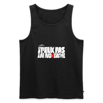 J'peux pas j'ai montagne - Débardeur bio Premium Homme - noir - Devant - AI Model Male 178 light (178cm)