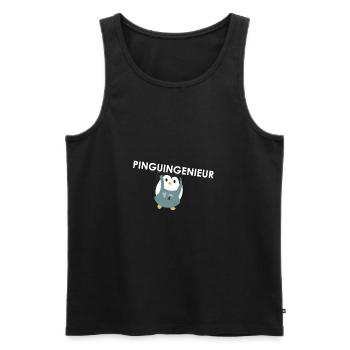 Ingenieur - Männer Premium Bio Tank Top - Schwarz - Vorne - Michal (187cm)