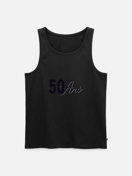50 Ans - Débardeur bio Premium Homme - noir