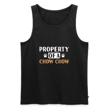 Propriété D’A Chow Chow - Débardeur bio Premium Homme - noir - Devant - Michal (187cm)