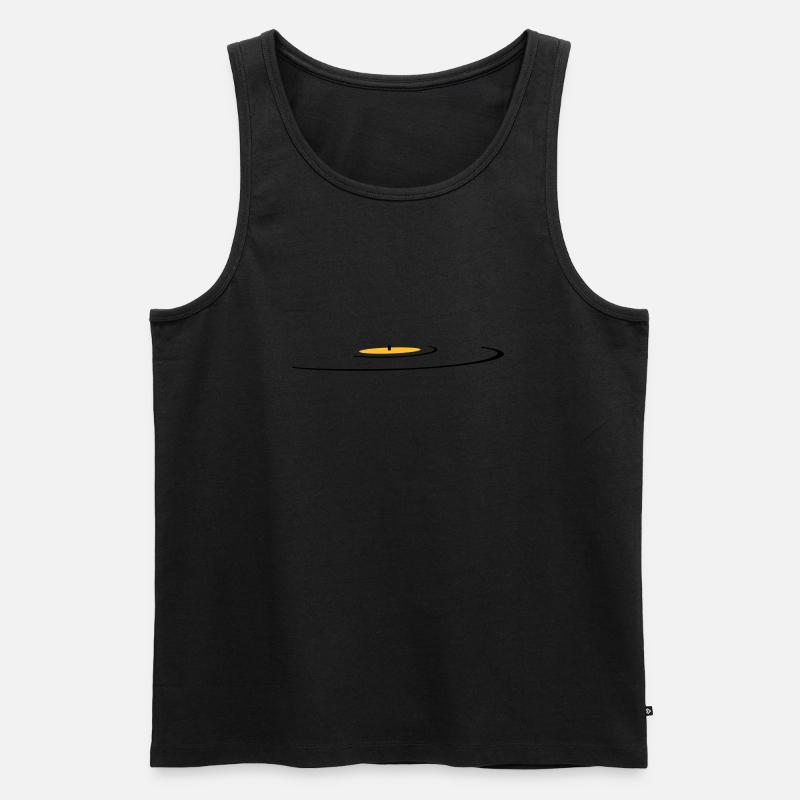 retro, vinyl, old school - Männer Premium Bio Tank Top - Schwarz
