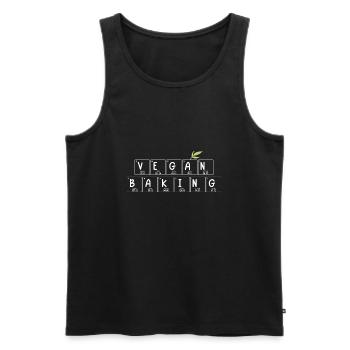 Vegan Baking - Periodic Table - Men's Premium Organic Tank Top - black - Front - Michal (187cm)