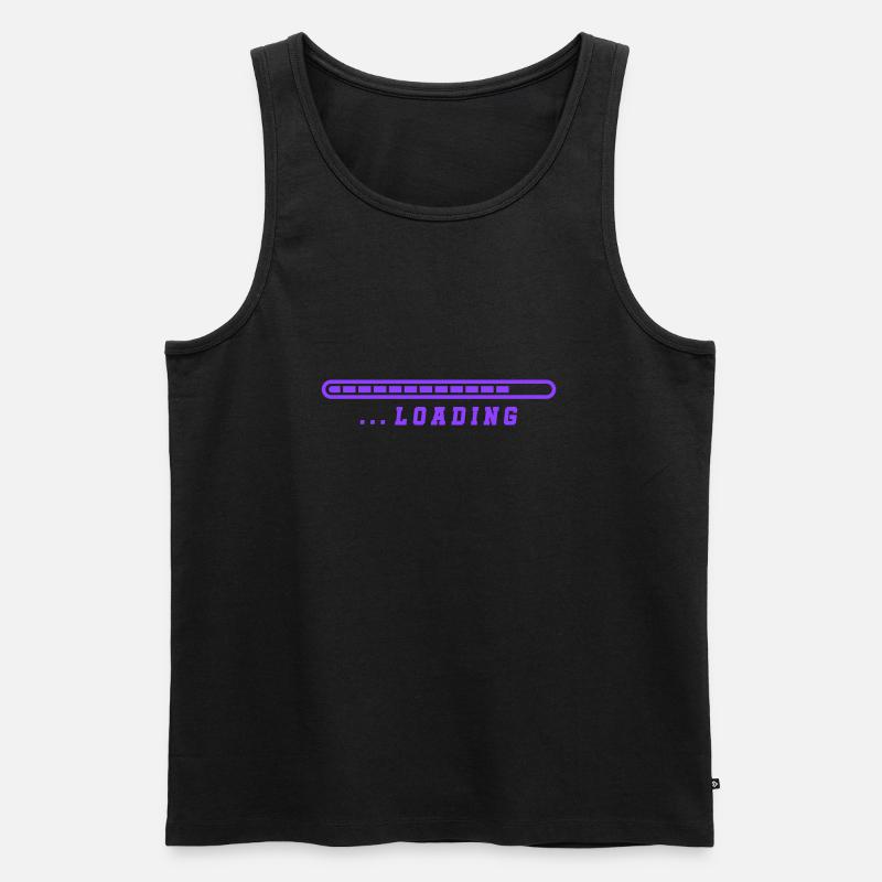 loading - Männer Premium Bio Tank Top - Schwarz