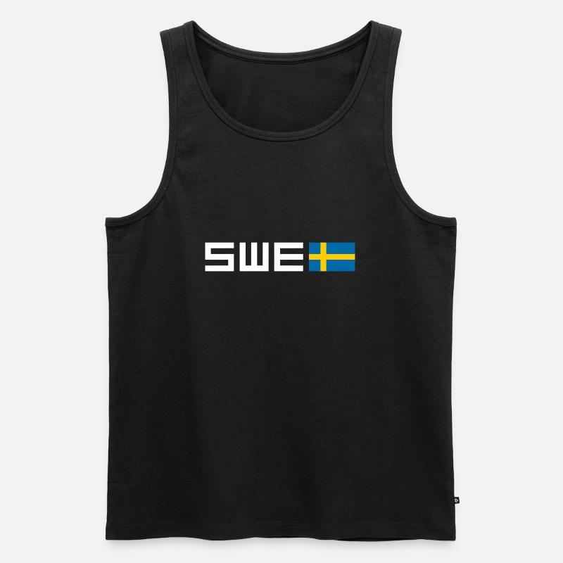 Sweden - Men's Premium Organic Tank Top - black