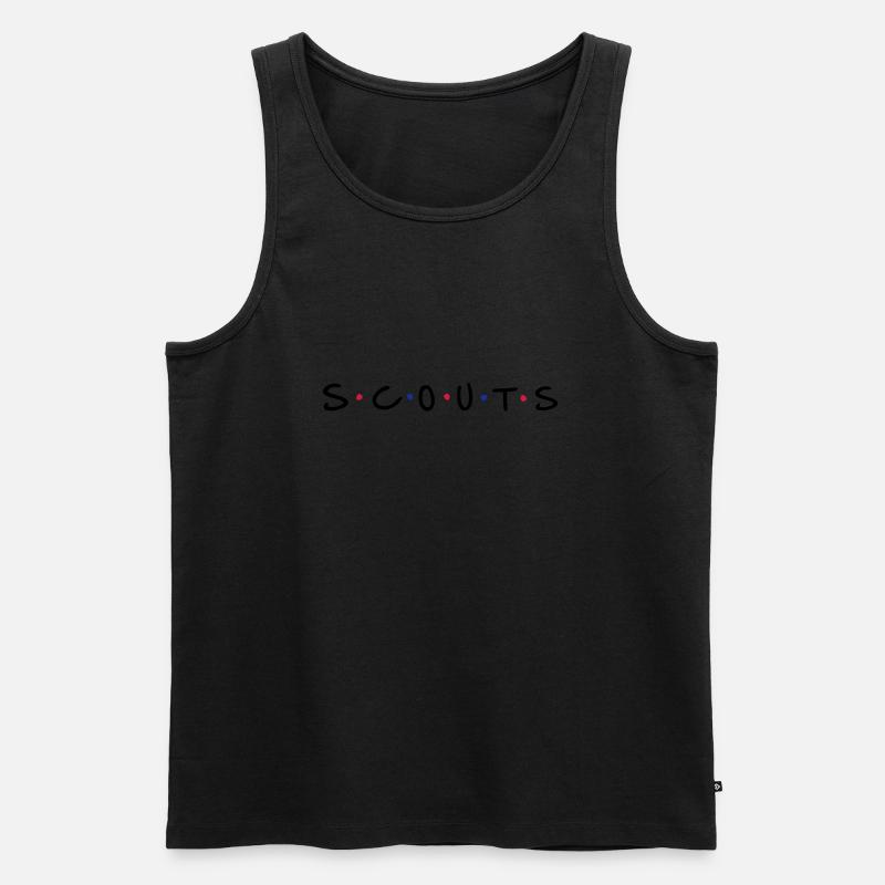 Scouts - Männer Premium Bio Tank Top - Schwarz