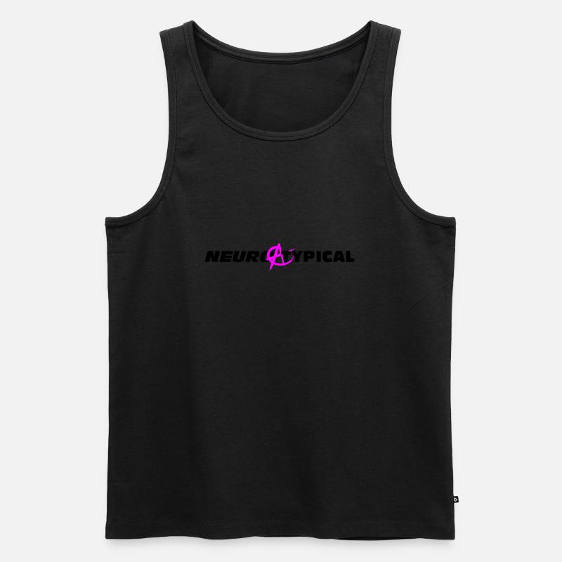 Neuroatypisch - Männer Premium Bio Tank Top - Schwarz