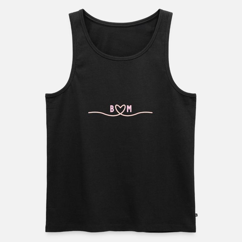 Liebe von B&M - Männer Premium Bio Tank Top - Schwarz