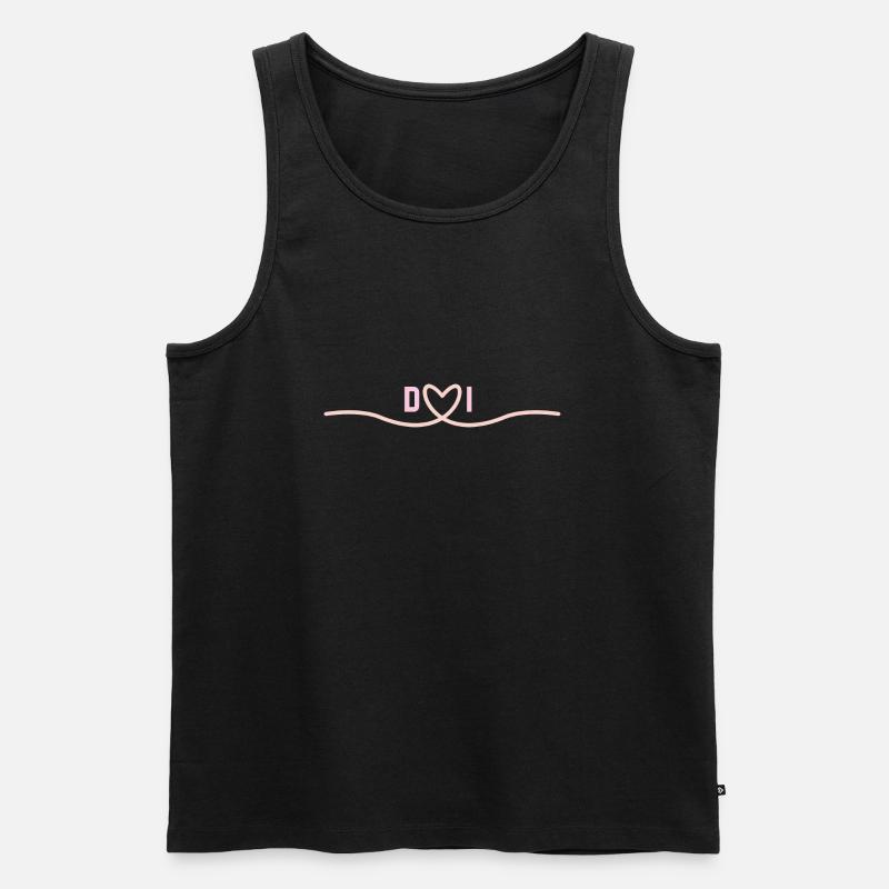 Liebe von D&I - Männer Premium Bio Tank Top - Schwarz