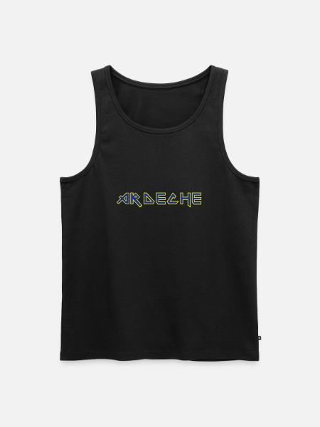 ardèche 3 couleurs - Débardeur bio Premium Homme - noir