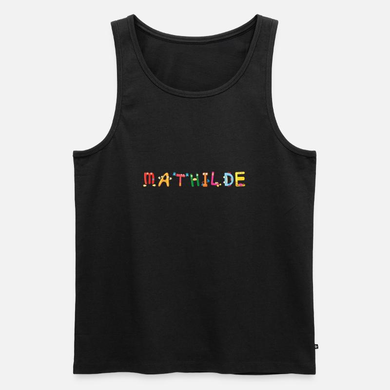 Mathilde - Männer Premium Bio Tank Top - Schwarz