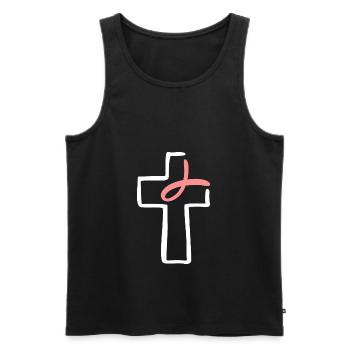 Glaube, LIebe Hoffnung Religion Weihnachtsgeschenk - Männer Premium Bio Tank Top - Schwarz - Vorne - Michal (187cm)