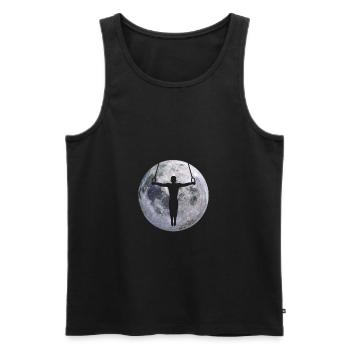 Calisthenics Street Workout Gymnastics Fitness - Men's Premium Organic Tank Top - black - Front - AI Model Male 178 light (178cm)