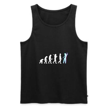 Techno House Party EDM Festival Goa Electro Rave - Débardeur bio Premium Homme - noir - Devant - Michal (187cm)