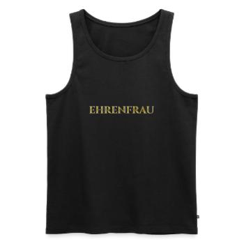 EHRENFRAU - Männer Premium Bio Tank Top - Schwarz - Vorne - Michal (187cm)