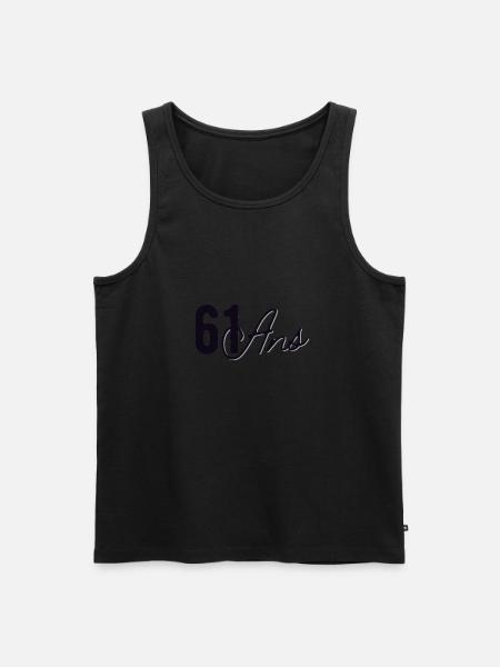 61 Ans - Débardeur bio Premium Homme - noir