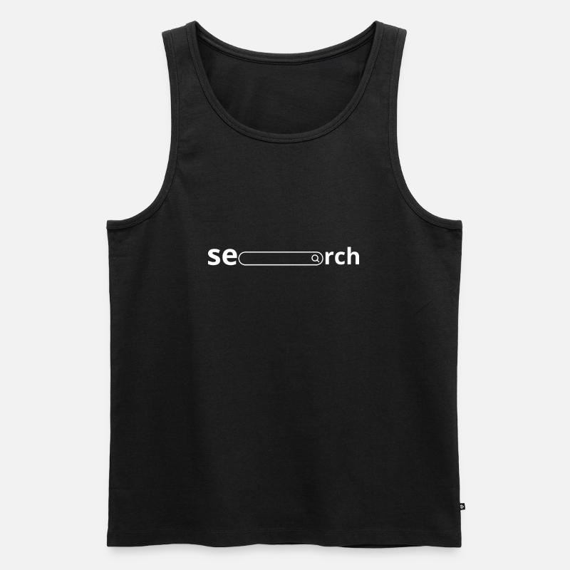 Suche - Geschenkidee - Männer Premium Bio Tank Top - Schwarz