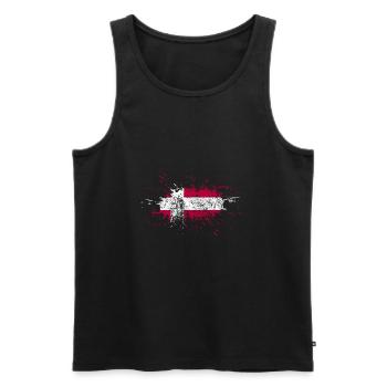Danemark cadeau de drapeau danois drapeau danois - Débardeur bio Premium Homme - noir - Devant - AI Model Male 178 light (178cm)