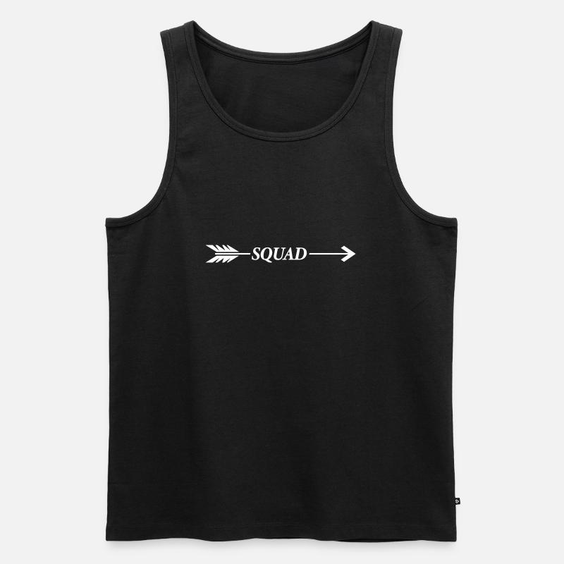 squad pfeil - Männer Premium Bio Tank Top - Schwarz