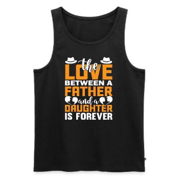 father and daughter / father / daughter / gift - Men's Premium Organic Tank Top - black - Front - Michal (187cm)