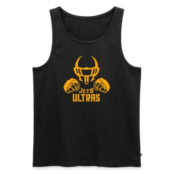 Jets Ultras - Männer Premium Bio Tank Top - Schwarz - Vorne - Michal (187cm)
