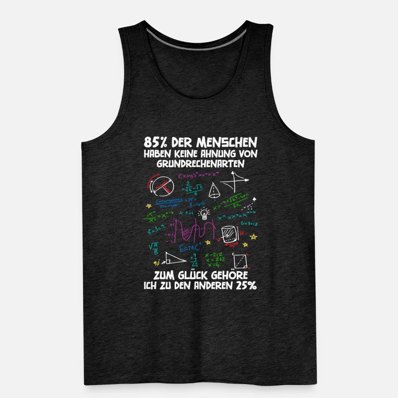 85% have no idea about basic arithmetic Men's Premium Organic Tank Top