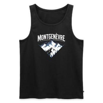 Montgenèvre - Débardeur bio Premium Homme - noir - Devant - Michal (187cm)
