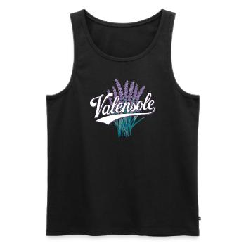 Valensole - Débardeur bio Premium Homme - noir - Devant - AI Model Male 178 light (178cm)