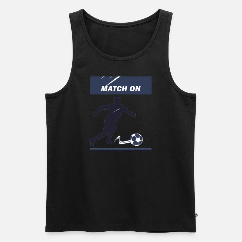 Match on - Männer Premium Bio Tank Top - Schwarz