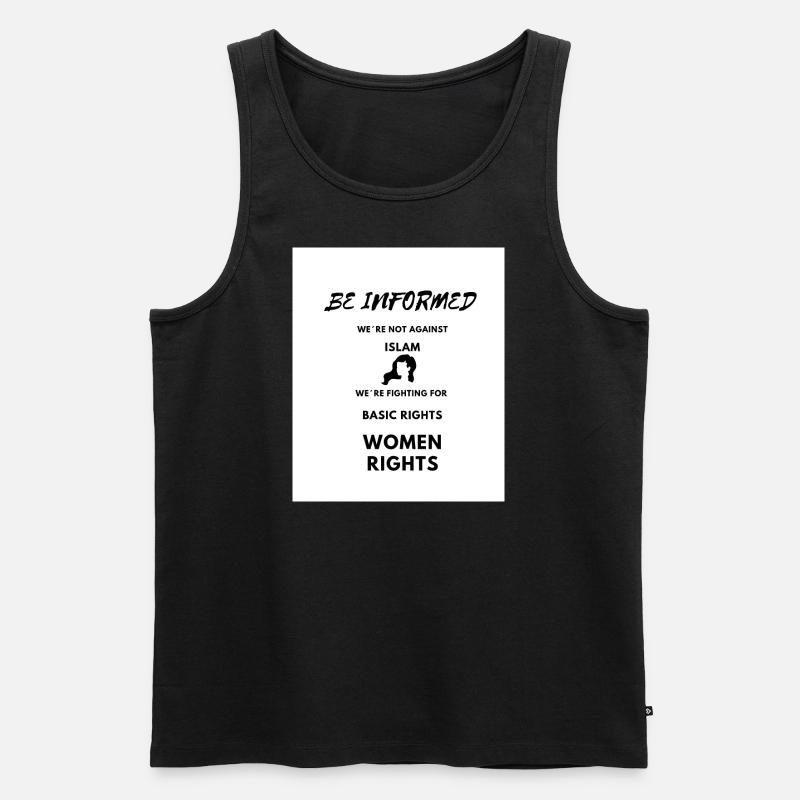 Mahsa amini - Männer Premium Bio Tank Top - Schwarz