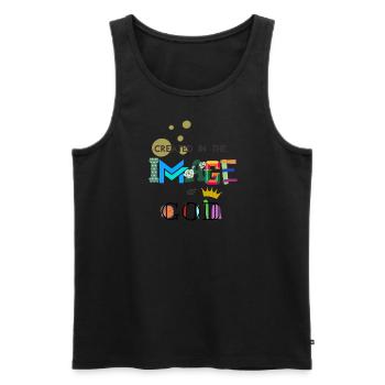 The Image of GOD - Männer Premium Bio Tank Top - Schwarz - Vorne - AI Model Male 178 light (178cm)