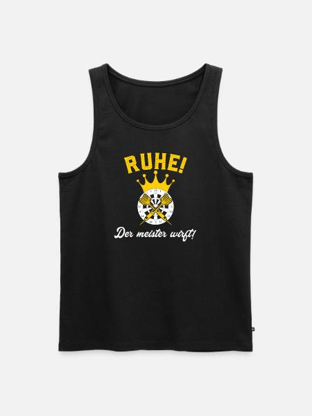 Ruhe der Meister Wirft - Männer Premium Bio Tank Top - Schwarz