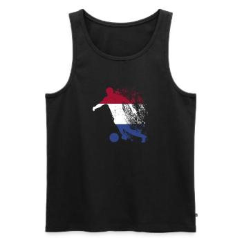 Équipe nationale des Pays-Bas - Débardeur bio Premium Homme - noir - Devant - AI Model Male 178 light (178cm)